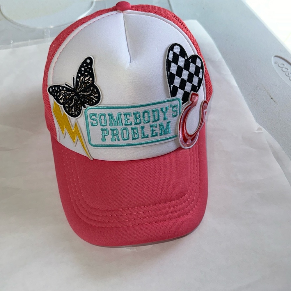 Somebody’s Problem Pink Trucker Hat